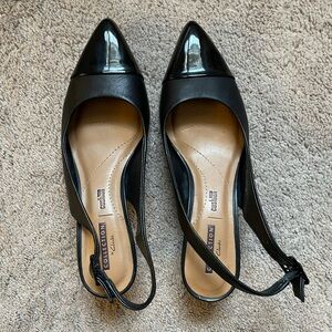 Clarks Collection black sling back heels size 7.5